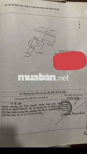 Bán Đất Mặt Tiền ( tặng nhà cấp 4 )