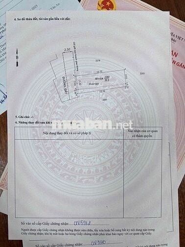 ĐẤT SỔ RIÊNG DT 55m2 hẻm 474 Nguyễn Tri Phương