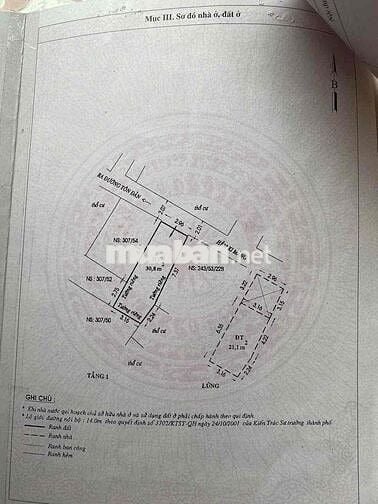 CHÍNH CHỦ, Nhà hẻm 243 Tôn Đản 52m2