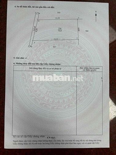sổ hồng riêng , quê mỹ thạnh- tân trụ - long an , dt:106m2 , giá:290tr