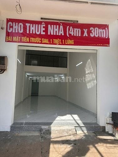 Cho thuê nhà mặt tiền Lê Văn Quới, P.B.T.Đông, Q. Bình Tân giá 25tr