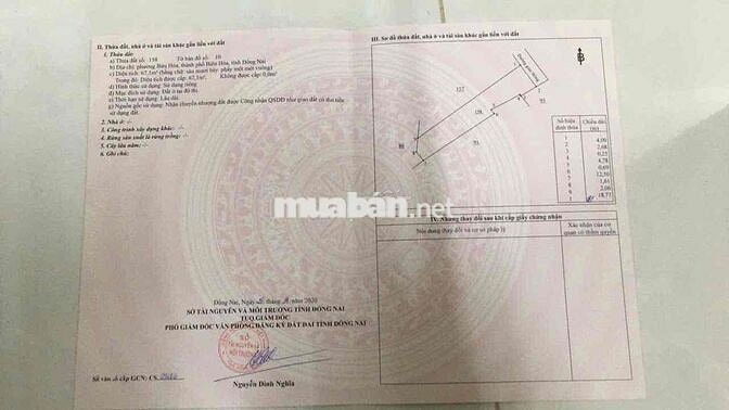 Cẩn Bán nhà Biên Hoà 1 trệch 1 lầu