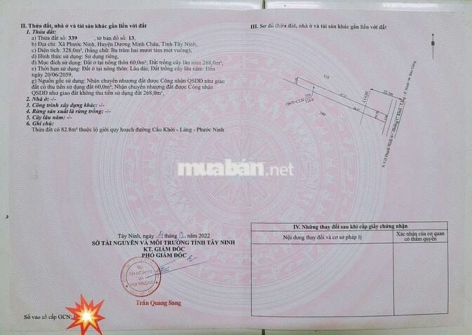 Đất mặt tiền Tây Ninh cần bán gấp