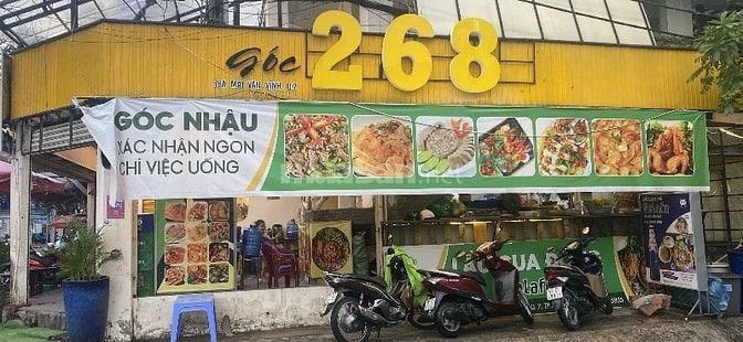 Sang mặt bằng quán ăn nhậu góc 2 mặt tiền