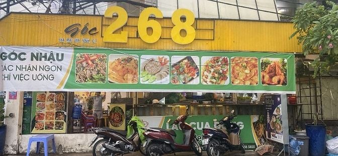 Sang mặt bằng quán ăn nhậu góc 2 mặt tiền