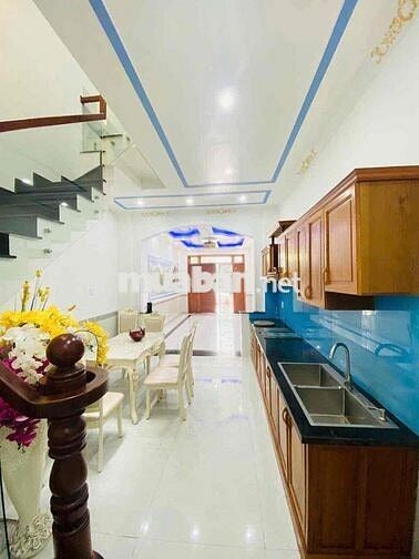 Nhà trệt 2 lầu 5 phòng ngủ sẵn 3 máy lạnh KDC Thới Nhựt 2