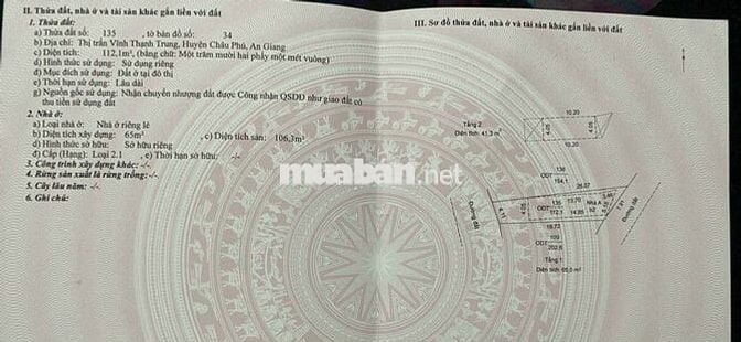 CHÍNH CHỦ BÁN NHÀ 2 MẶT TIỀN –  CHÂU PHÚ, AN GIANG