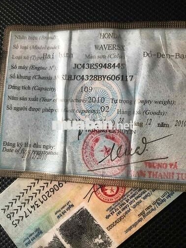 Wave RSX vành đúc đĩa CCCD Chính chủ
