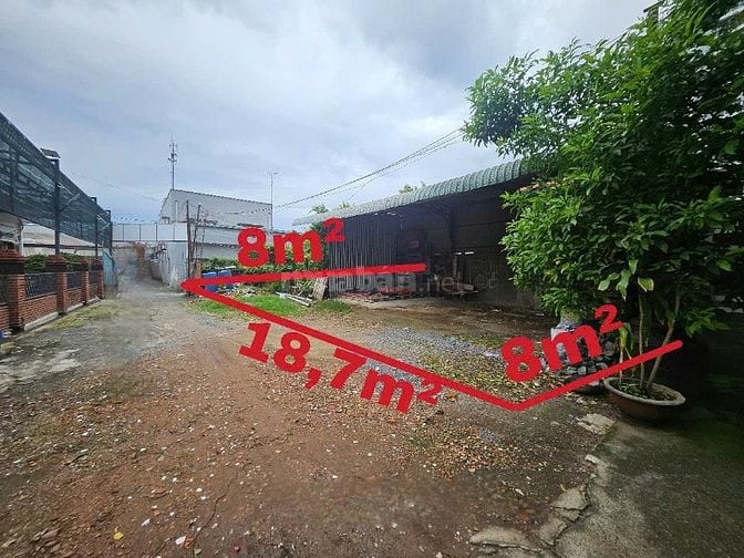 Chủ kẹt bank bán gấp (8x18.7)148.4m2 đất đẹp trung tâm TP Thuận An 