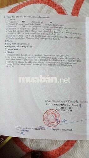 Bán nhanh lô đất thương lượng chính chủ