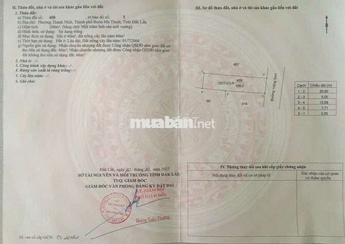 Bán đất tặng nhà hẻm 56 Nguyễn Thị Định