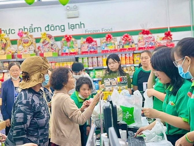 Tuyển gấp nhân sự trung tuổi tạp vụ hoặc phụ quầy hàng trong siêu thị