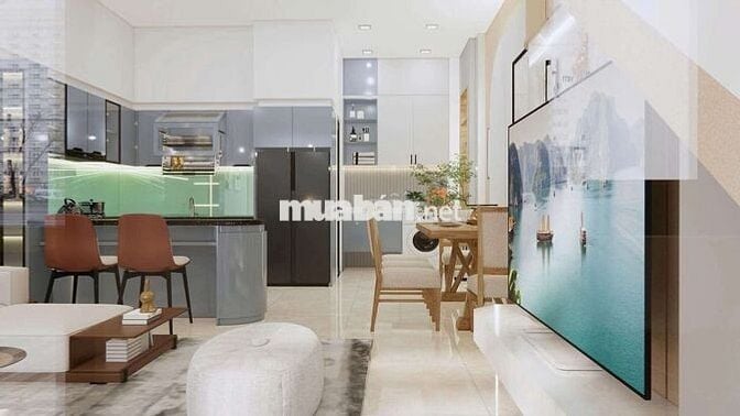 Nhà trệt lầu full nội thất Cao cấp Phú Hòa sát bên trường cấp2 phú hòa