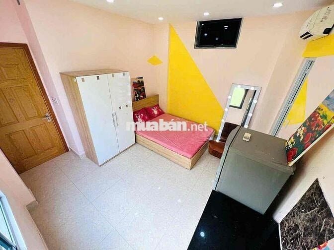 Cho thuê căn hộ Studio Cửa sổ Q4 gần ĐH Luật, ĐH Nguyễn Tất Thành