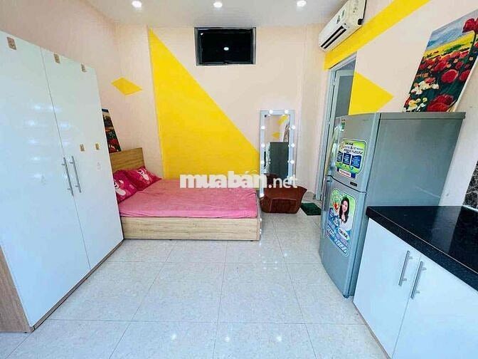 Cho thuê căn hộ Studio Cửa sổ Q4 gần ĐH Luật, ĐH Nguyễn Tất Thành
