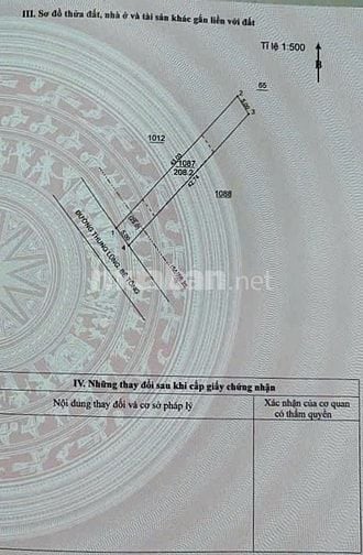 Bán nhanh lô đất mặt tiền đường DH507, Phú Giáo, gần chợ An Thái, Trườ