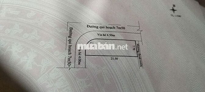 Bán lô đất góc 2 mặt tiền đường 7m5 Kim Đồng_Trà lộ, Ngũ Hành Sơn.