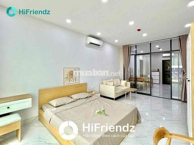 TRỐNG CĂN HỘ 1PN FULL NỘI THẤT ,VIEW KÍNH SIU RỘNG NGAY NGÃ 4 BẢY HIỀN
