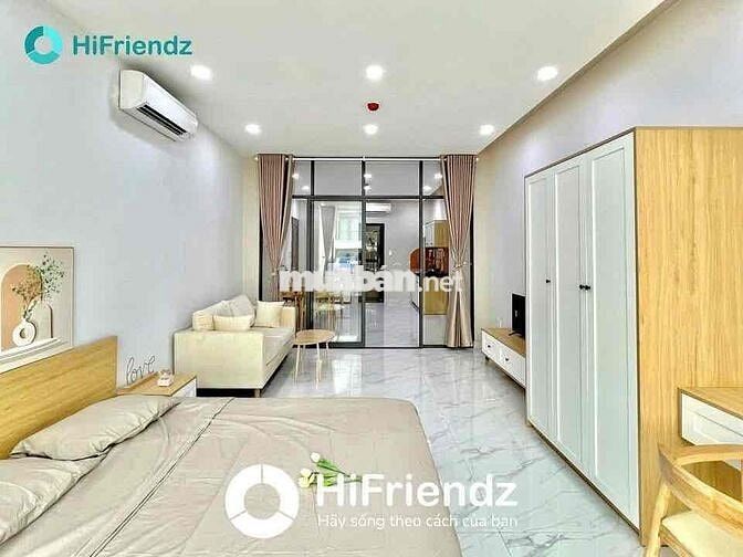 TRỐNG CĂN HỘ 1PN FULL NỘI THẤT ,VIEW KÍNH SIU RỘNG NGAY NGÃ 4 BẢY HIỀN