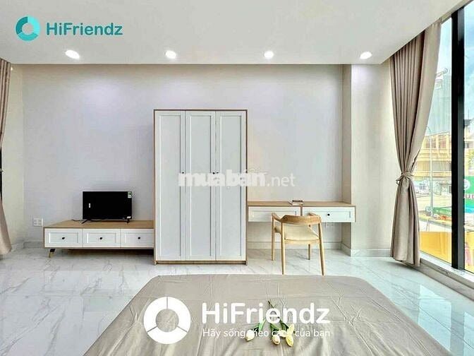 TRỐNG CĂN HỘ 1PN FULL NỘI THẤT ,VIEW KÍNH SIU RỘNG NGAY NGÃ 4 BẢY HIỀN