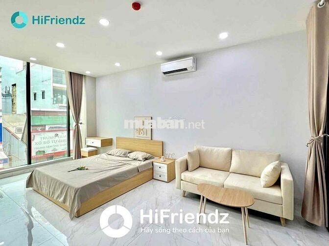 TRỐNG CĂN HỘ 1PN FULL NỘI THẤT ,VIEW KÍNH SIU RỘNG NGAY NGÃ 4 BẢY HIỀN