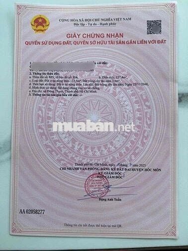 3 Lô Đất Mới Tách diện tích 7x14m thổ 85m2 ra đường Trần Thị Bốc 50m