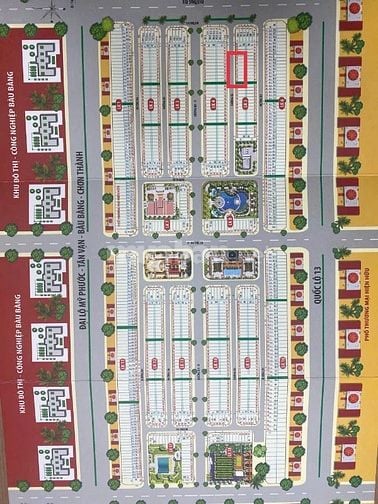 LÔ GÓC 2 MẶT TIỀN, NGAY TRUNG TÂM BÀU BÀNG  CÁCH QL13 CÓ 200m 