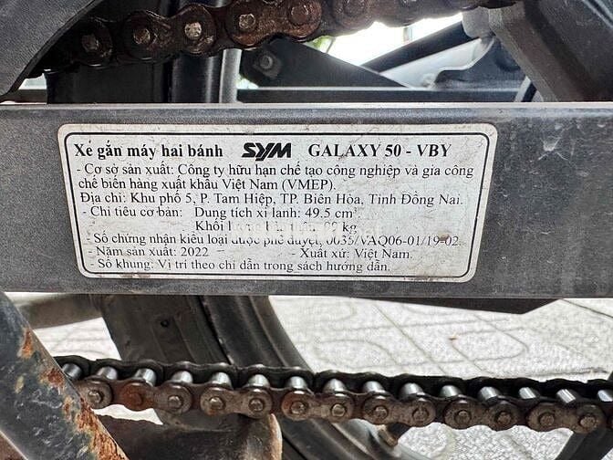 Galaxy 50cc 2022 bs 60 Chính Chủ