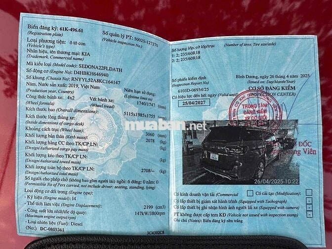 Kia Sedona 2019 Deluxe D - 6 km