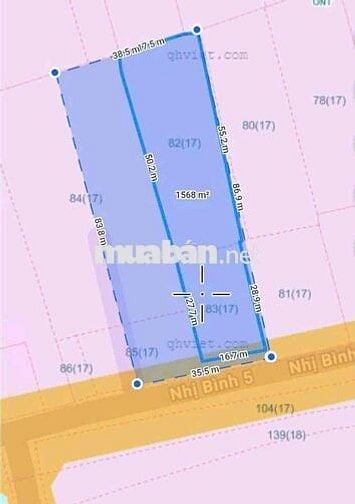 chính chủ gửi lo đất mặt tiền nhi bình 35x83 giá 37 tỷ