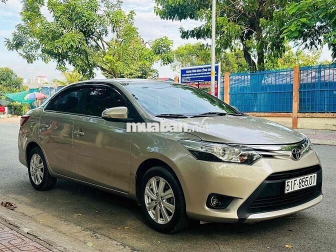 Toyota Vios 2017 1.5G Vàng Cát Cực Zin