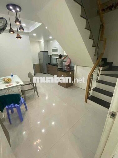 Cho thuê nhà Mới Đẹp, HXH - 1 Trệt 2 Lầu st - Nguyễn Xí P13 BT