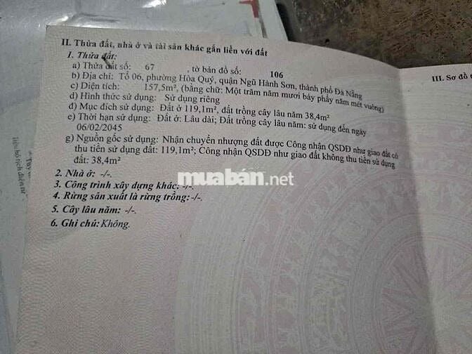 101m2Mặt tiền Bình Kì khe nước, đường Nguyễn Phước Lan nối dài Mai Đăn