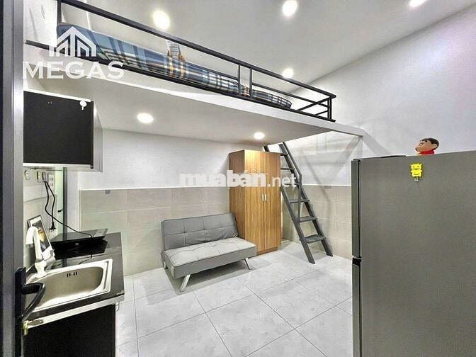 PHÒNG DUPLEX FULL NỘI THẤT NGAY CVPM QUANG TRUNG,ĐẠI HỌC FPT