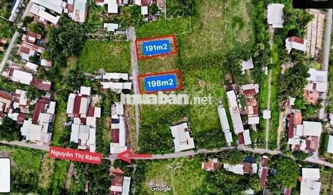 Bán đất Đường ĐT. 826C, Phước Vĩnh Tây, Cần Giuộc, Long An,120m²/420tr