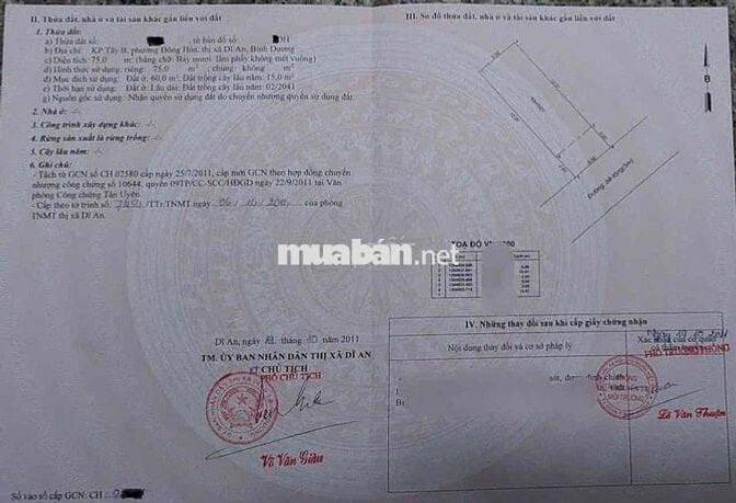 Đất gần BigC GO, P Đông Hòa, Tp Dĩ An.