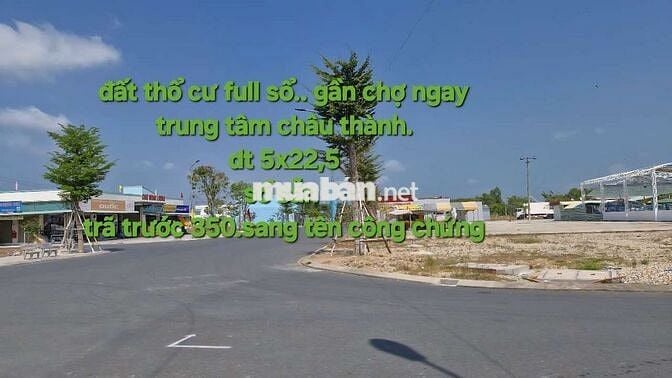 CHÍNH CHỦ CẦN TIỀN TRÃ NỢ cần ra miếng đất kế chợ. giá 350tr.sổ sẳn