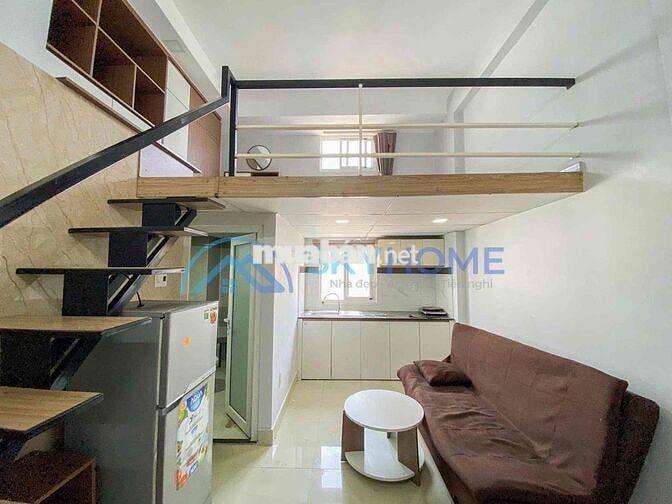 CĂN HỘ GÁC CAO FULL NỘI THẤT CỬA SỔ ĐÓN NẮNG