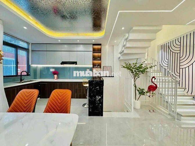Nhà HXH khu liền kề Nguyễn Văn Lượng 4PN 5WC Xe Hơi Vô Nhà 20tr