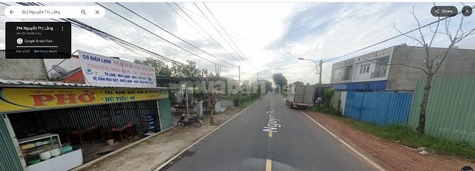 CHO THUÊ ĐẤT TRỐNG MẶT TIỀN ĐƯỜNG NGUYỄN THỊ LẮNG 