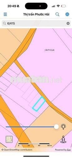 Bán đất gần hồ Sở Bông -núi Minh Đạm xã Phước Hải.BRVT đi biển 3km