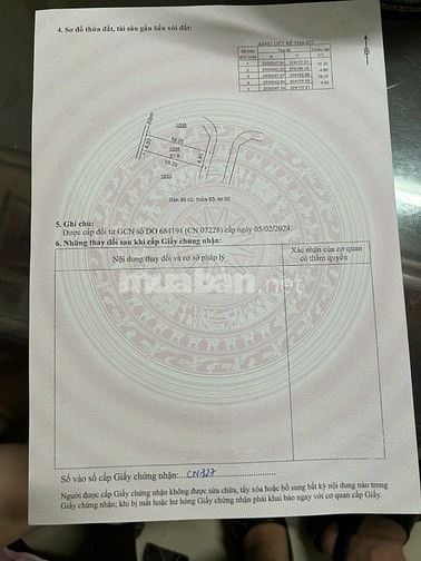Chính chủ bán 87,6m đất DVTL9, MT4.8m hướng DN, giá 148tr/m