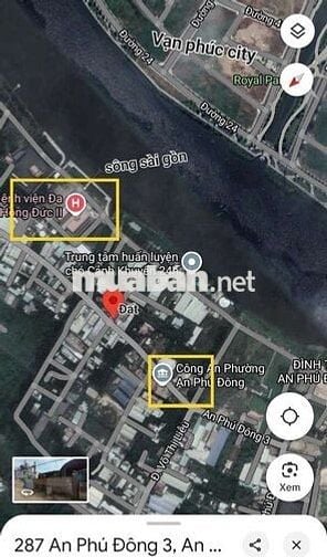 Bán đất An phú đông q12 70m2 giá 5 tỷ 8
