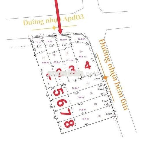 Bán đất An phú đông q12 70m2 giá 5 tỷ 8