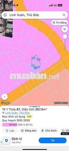 BÁN ĐẤT 2 MẶT HẺM XE HƠI – ĐƯỜNG SỐ 11, P. LINH XUÂN - 3,7 Tỷ - 63,7m2