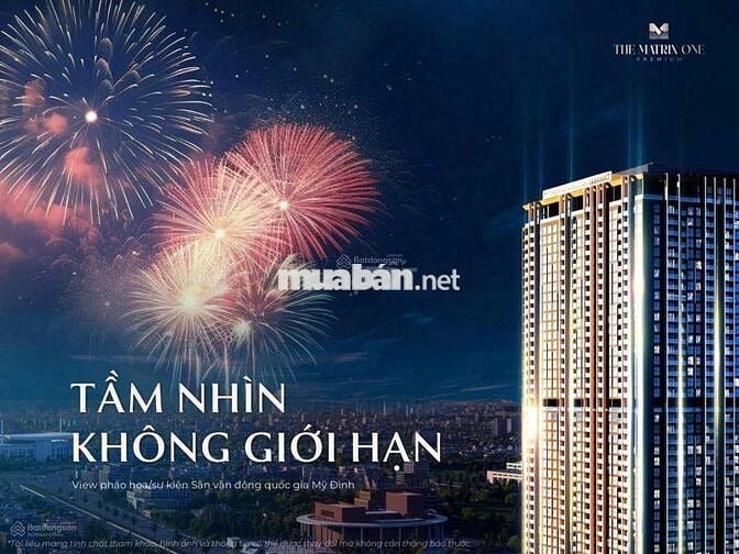 Chỉ Hơn 6 tỷ Bạn Đã Sở Hữu The Matrix One 120-160m2,3,4PN .TT Hà Nội