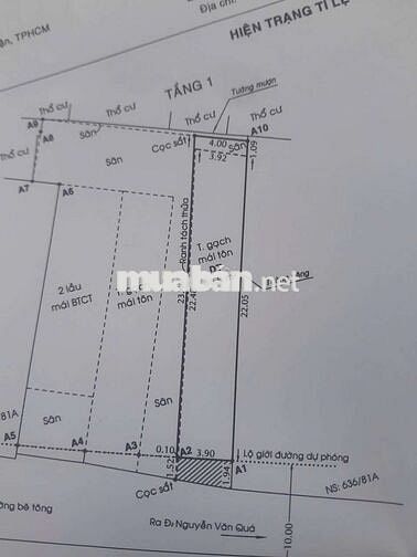 LÔ ĐẤT VITRI ĐẸP CÁCH BỜ KÈ KÊNH THAM LƯƠNG 70M  DÂN CƯ ĐÔNG ĐÚC . SHR