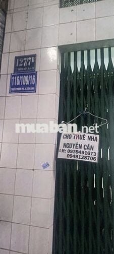 Nhà cho thuê đường Thiên Phước Quận Tân BÌnh