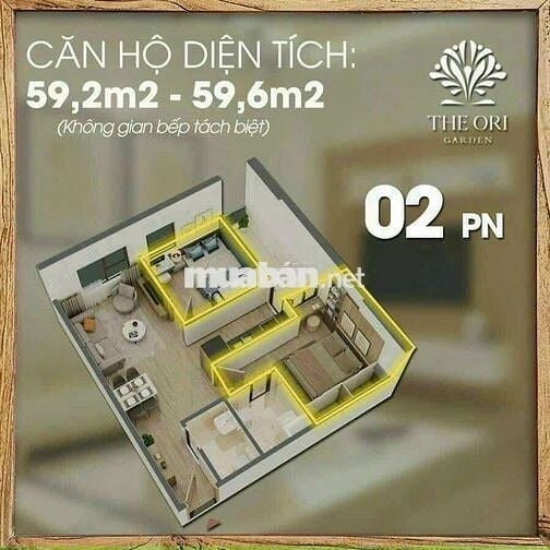MỞ BÁN CĂN HỘ 2PN 58M2 GIÁ 930TR CHUNG CƯ BÀU TRÀM - NHẬN NHÀ Ở NGAY