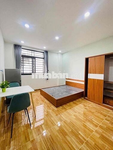 CHO THUÊ CĂN HỘ STUDIO BAN CÔNG FULL NỘI THẤT MỚI 100% NGAY VƯỜN LÀI